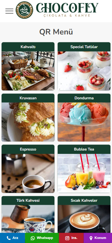 QR Men� (Temass�z Men�) Sistemi